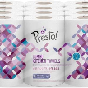 Presto! Jumbo Easy Kitchen Rolls, 12 Count (Pack of 1)