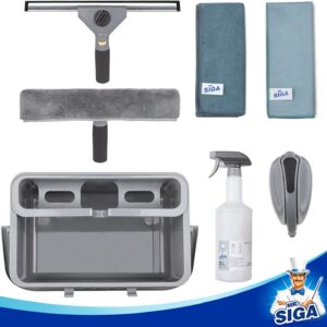 MR.SIGA Window Cleaning Kit with Storage Caddy