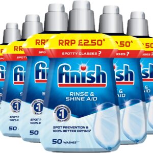 Finish Rinse Aid for Shinier and Drier Dishes ORIGINAL, Pack of 6